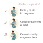 Cangurera para bebé con asiento
